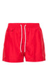 drawstring-waist swim shorts